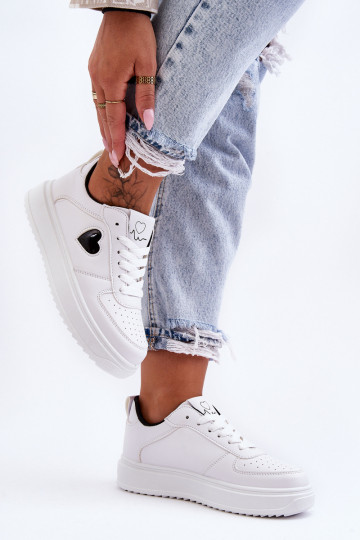 Klassikalise mudeli spordijalatsid Südamega Valget-msuud Amore 2