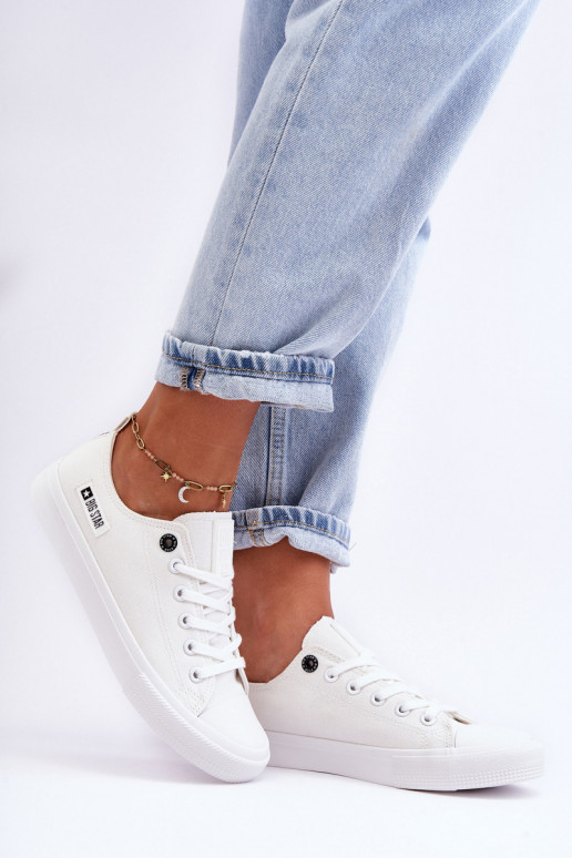 Pealiste madalast materjalist vabaaja jalanõud Big Star KK274008 valget värvi