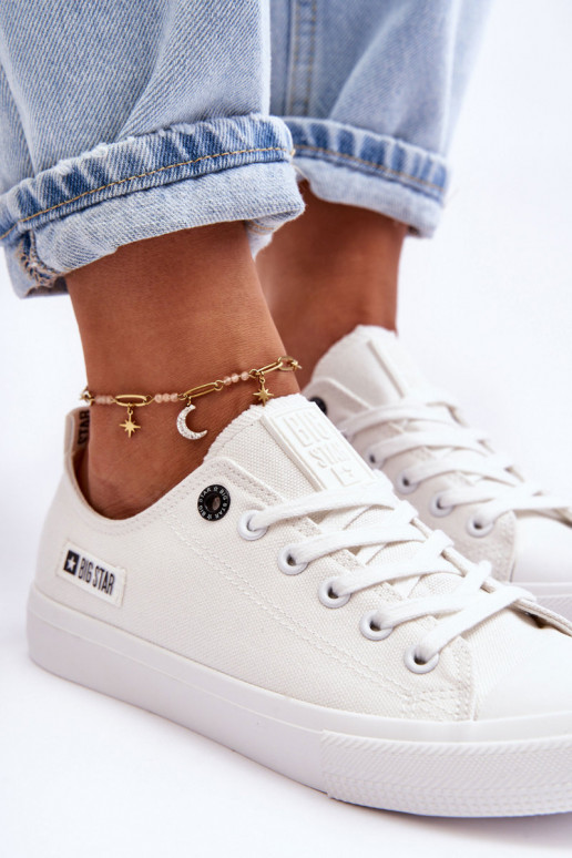 Pealiste madalast materjalist vabaaja jalanõud Big Star KK274008 valget värvi