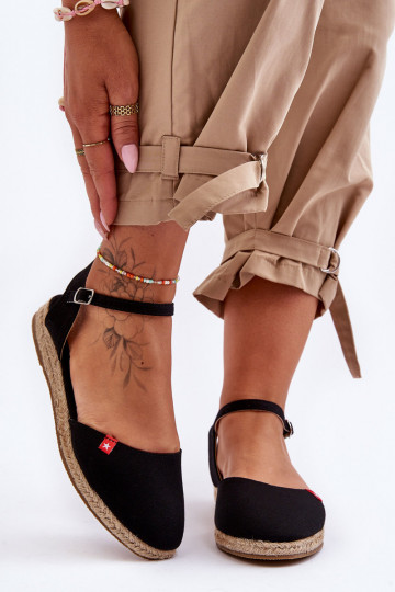 Naistel espadrillid platvormiga Big Star FF274526 musta värv 2