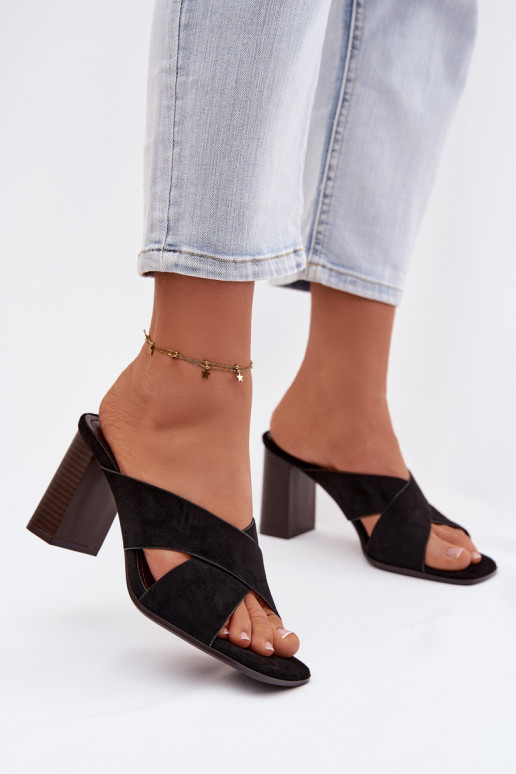 naiste plätud kõrge jämeda kontsaga msuud Denessa