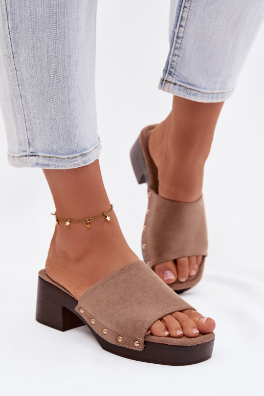 naiste plätud Klockis Ze Kuldset värvimi Pealastud beeži värvi Davessa