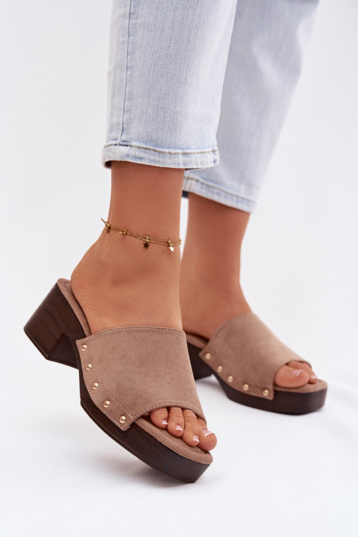 naiste plätud Klockis Ze Kuldset värvimi Pealastud beeži värvi Davessa