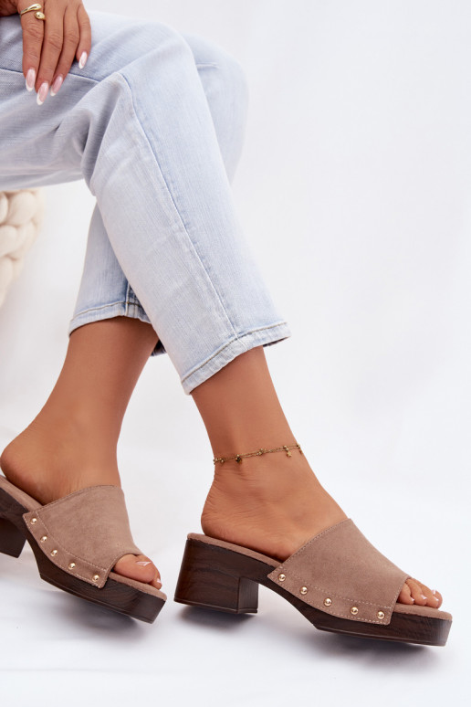 naiste plätud Klockis Ze Kuldset värvimi Pealastud beeži värvi Davessa