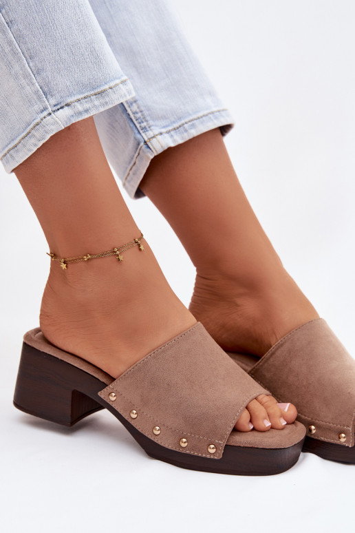 naiste plätud Klockis Ze Kuldset värvimi Pealastud beeži värvi Davessa