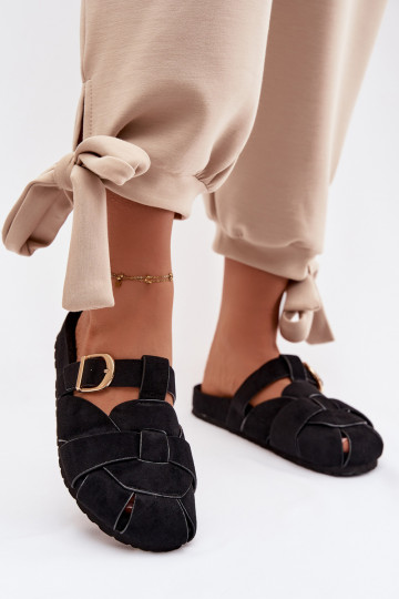 naiste plätud Mule Triipudega I Złotą neetide ja pandlaga msuud Ganelle 2