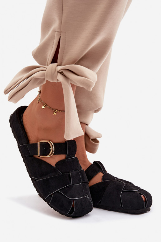 naiste plätud Mule Triipudega I Złotą neetide ja pandlaga msuud Ganelle