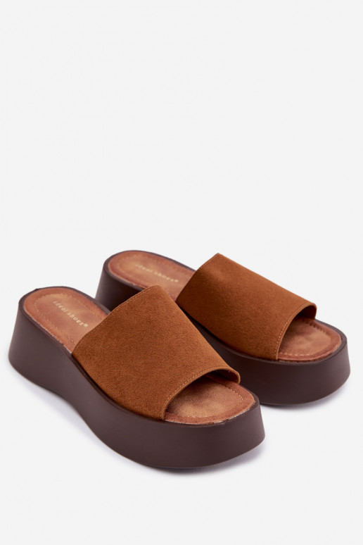 naiste plätud platvormiga pruunid värvi Liorisse