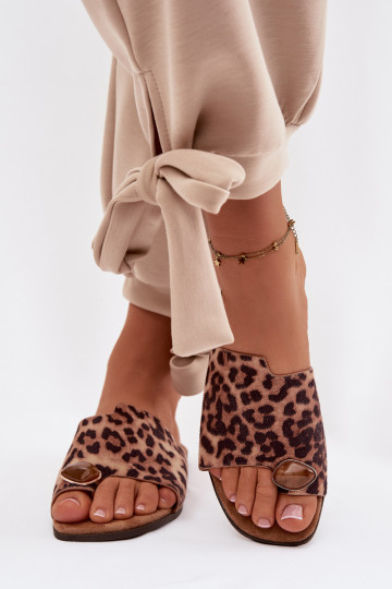 Sussid Pealiste korter Koos Ornate Detalem Eco Suedeosissee leopardimustriga Selavine 2