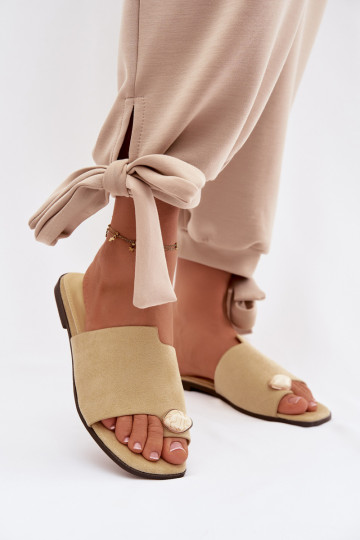 Sussid Pealiste korter Koos Ornate Detalem Eco Suedeosissee Kollased Selavine