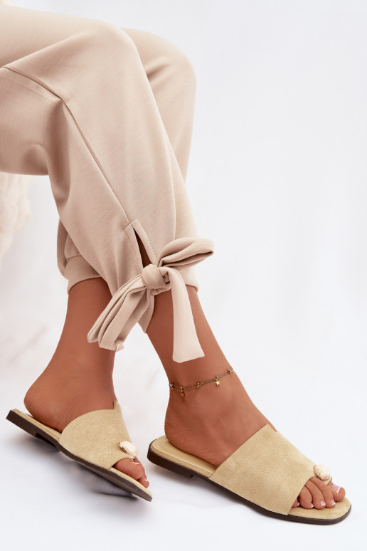 Sussid Pealiste korter Koos Ornate Detalem Eco Suedeosissee Kollased Selavine