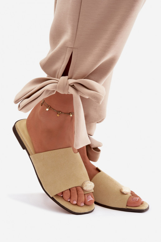 Sussid Pealiste korter Koos Ornate Detalem Eco Suedeosissee Kollased Selavine