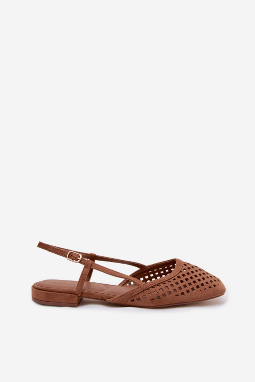 Ažuursed baleriinadEco Suedeu pruunid värvi Farivelle