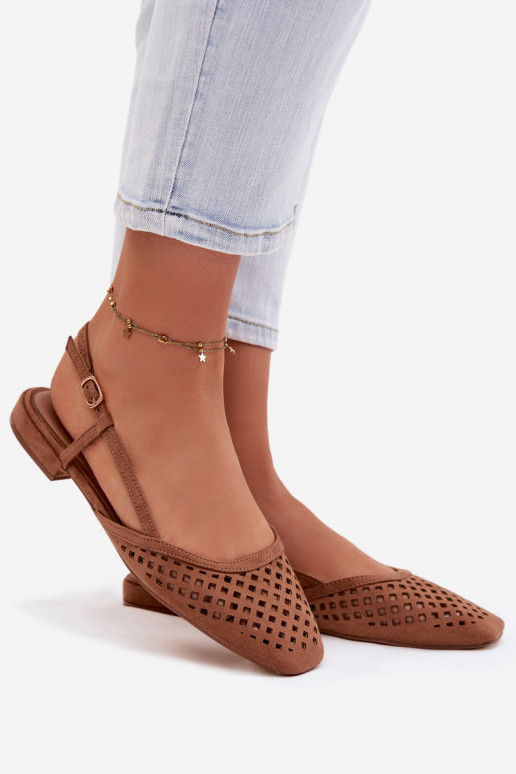 Ažuursed baleriinadEco Suedeu pruunid värvi Farivelle