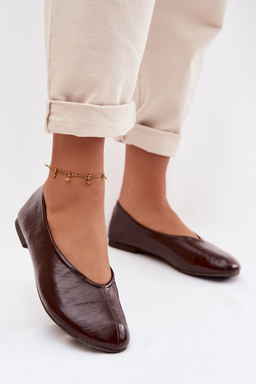 Lakkbaleriinad eko-nahast Czekoladosissee Selanora