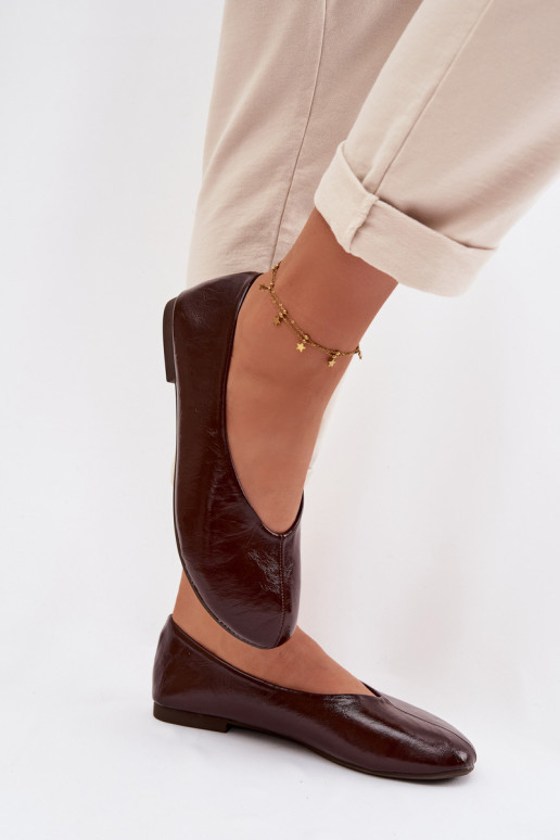 Lakkbaleriinad eko-nahast Czekoladosissee Selanora