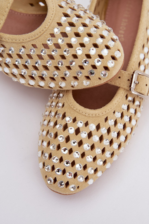 Baleriinad Pealiste omad Ažuurne säravate kristallidega I Triibudem Kollased INilvessa