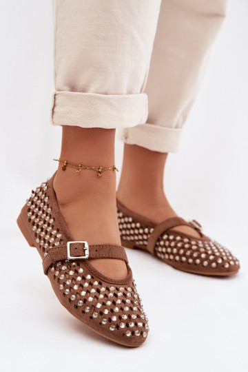 Baleriinad Pealiste omad Ažuurne säravate kristallidega I Triibudem pruunid värvi INilvessa