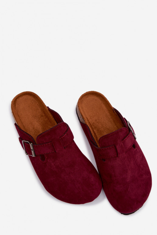 Sussid Puukingad Pealiste omad neetide ja pandlaga bordoo-värvi Delirisse