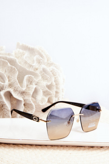 Päikeseprillid Pealiste omadFiltrem UV Must-Kuldset värvi