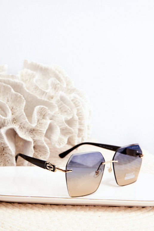 Päikeseprillid Pealiste omadFiltrem UV Must-Kuldset värvi