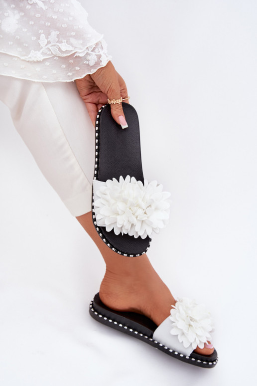 naiste plätud Ozdobione Lillami valget värvi Cellanen