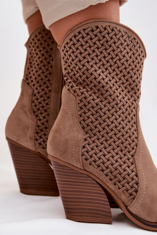 Ažuurne Pealiste poolsaapad beeži värvi Rivorina