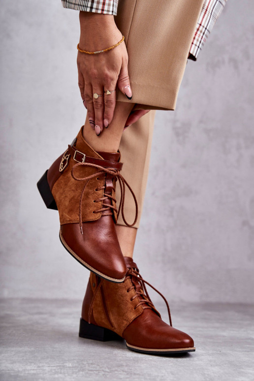 Pealiste poolsaapad Kingad Sellel onciejka 5743A-29 pruunid värvi