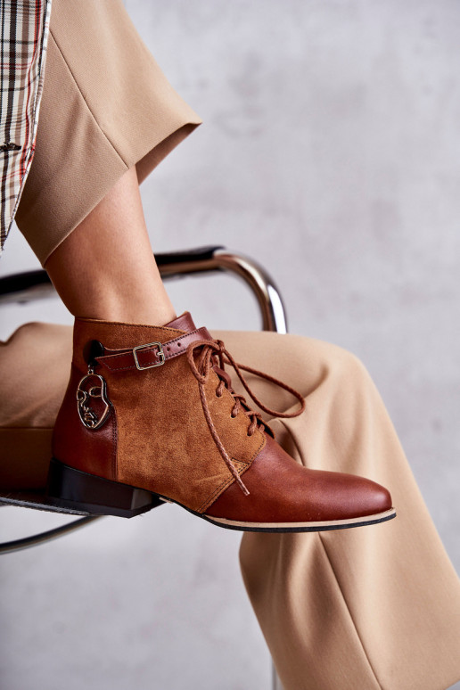 Pealiste poolsaapad Kingad Sellel onciejka 5743A-29 pruunid värvi