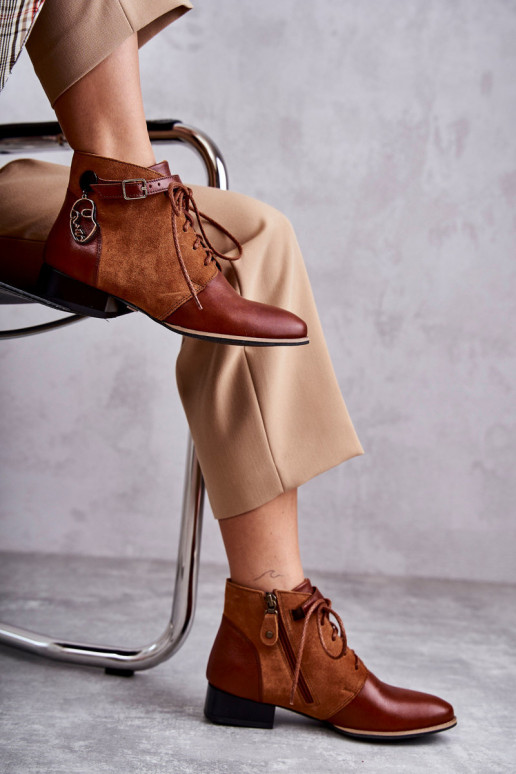 Pealiste poolsaapad Kingad Sellel onciejka 5743A-29 pruunid värvi