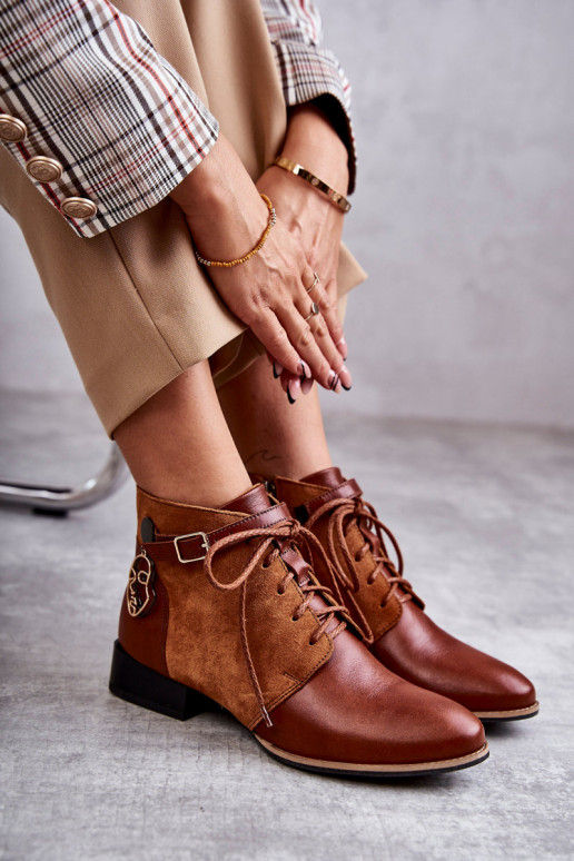 Pealiste poolsaapad Kingad Sellel onciejka 5743A-29 pruunid värvi