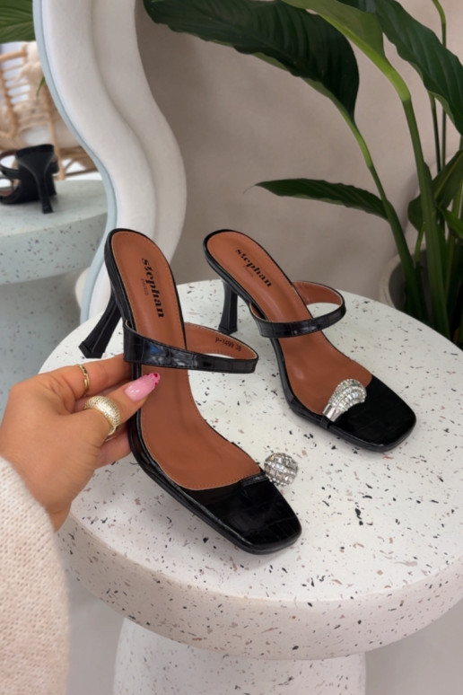 naiste plätud kõrge jämeda kontsaga Koos Ornate Detalem msuud Lorissa