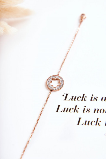 Pealiste omad Käevõru Kuulsus Lill I Rhinestones Kuldset värvi