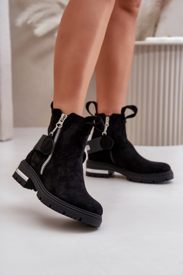 voodriga Pealiste poolsaapad tõmblukuga msuud Calvaro