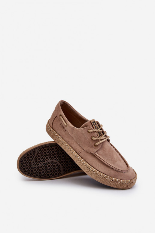 espadrillid meeste omad nööritavad Big Star NN174054 beeži värvi