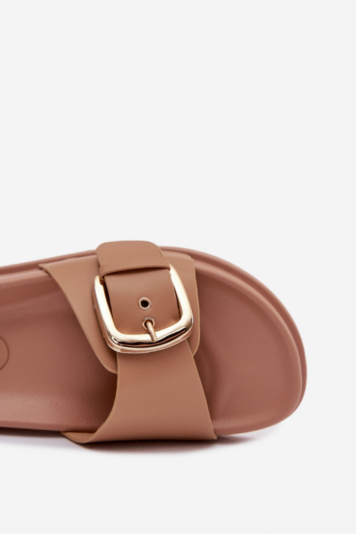 naiste plätud Kuldse pandlaga beeži värvi Rosivana