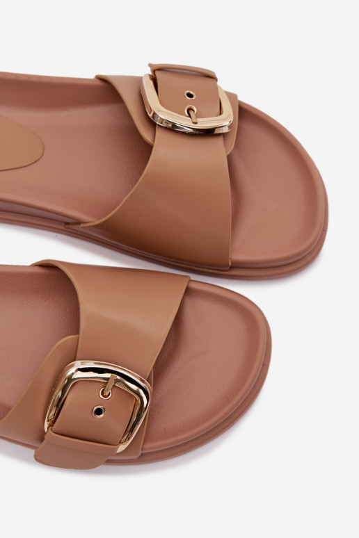 naiste plätud Kuldse pandlaga beeži värvi Rosivana