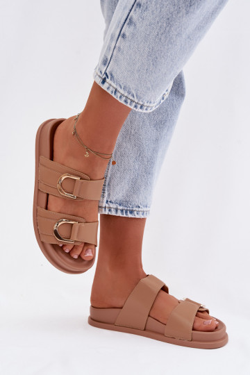 Eko Plätud naturaalsest nahast Pealiste omad Triipudega beeži värvi Rosinessa