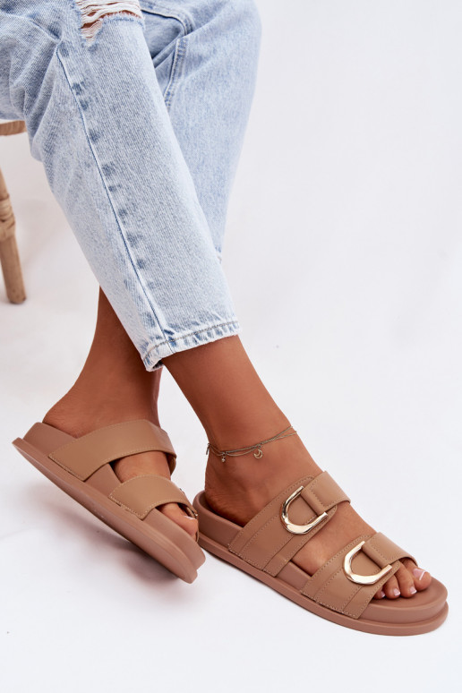 Eko Plätud naturaalsest nahast Pealiste omad Triipudega beeži värvi Rosinessa