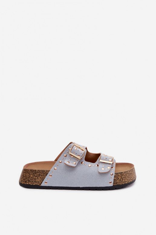 naiste plätud Ze Kuldset värvimi neetide ja pandlagami Ja trukid helesinist värvi Tervina