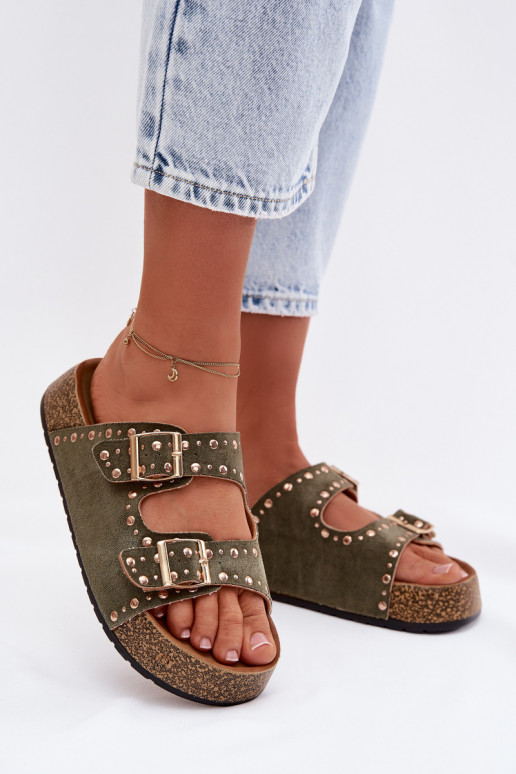 naiste plätud Ze Kuldset värvimi neetide ja pandlagami Ja trukid khakivärvi Tervina