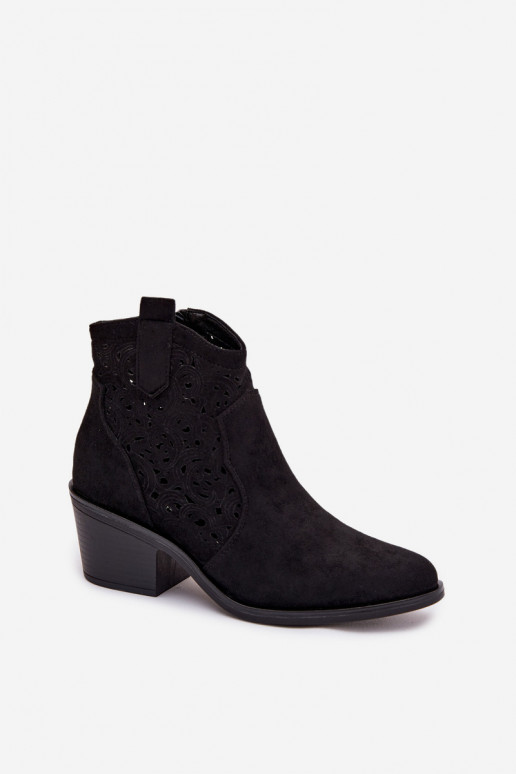 Saapad Kauboi saapad Pealiste omad kõrge jämeda kontsaga S.Barski HY61-8012 msuud