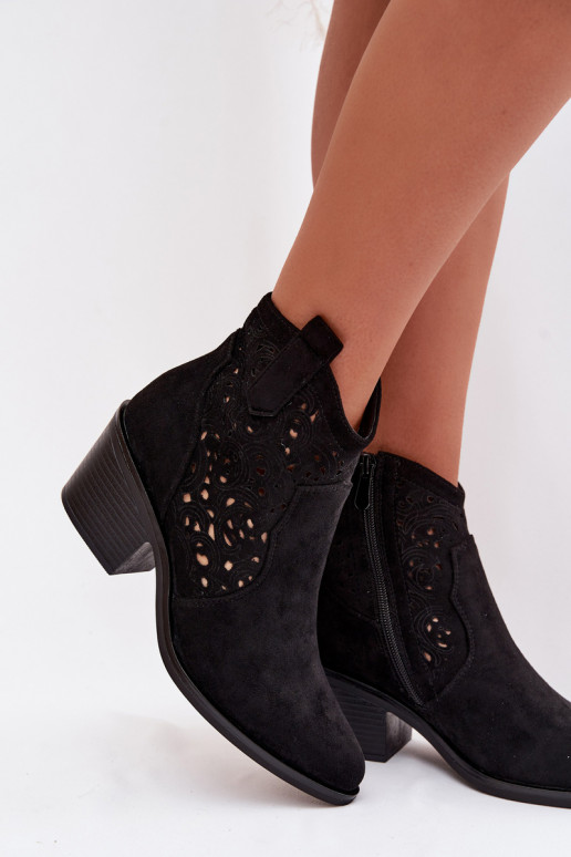 Saapad Kauboi saapad Pealiste omad kõrge jämeda kontsaga S.Barski HY61-8012 msuud