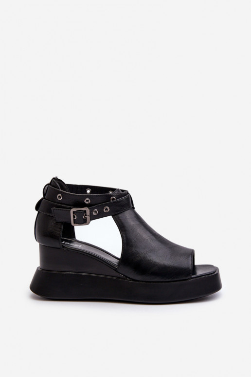 Pealistesandaalid platvormiga I Koturnie eko-nahast msuud Hloeli