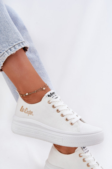 naiste saapad platvormiga Lee Cooper LCIN-24-44-2462L valget värvi