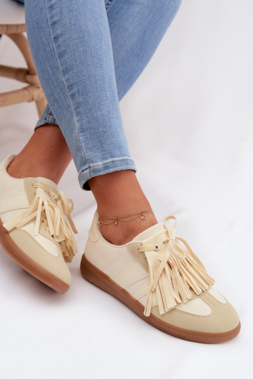 Sneakers tüüpi jalanõud Pealiste omad narmastega Kollased Dorivelle