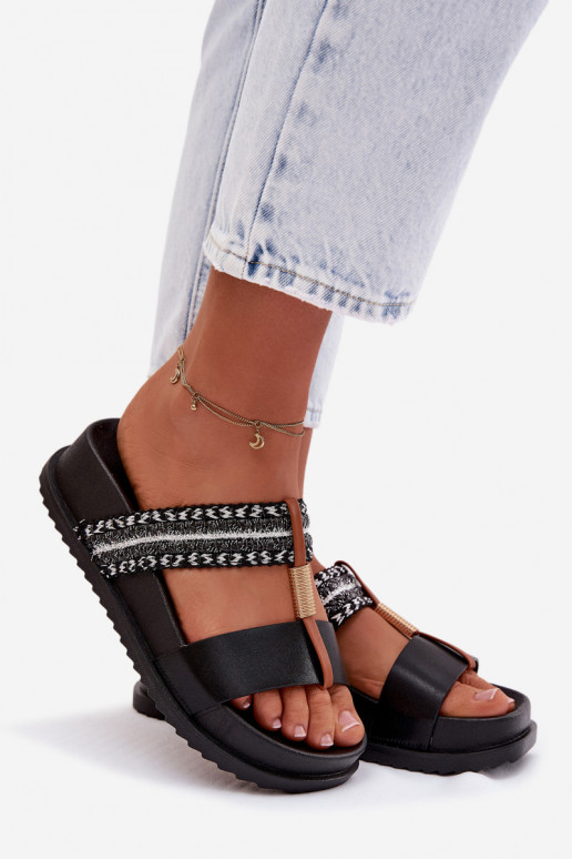 naiste plätud platvormiga Triipudega I Kuldset värvim Detalem msuud Tahlia