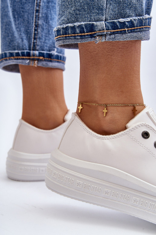 Sellel ondal naiste saapad voodriga valget värvi Big Star MM274029