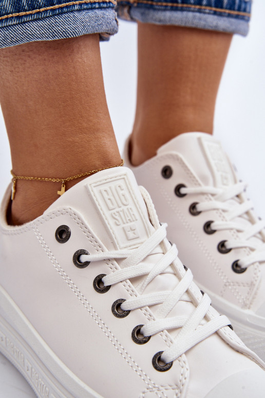 Sellel ondal naiste saapad voodriga valget värvi Big Star MM274029