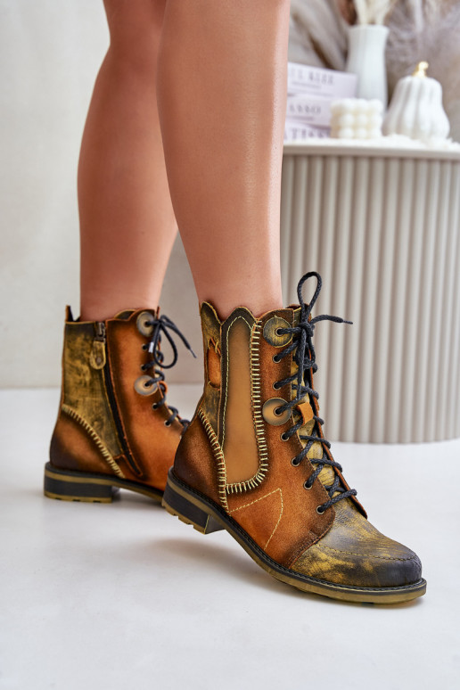 Pealhk Pealiste poolsaapad laiade nööridega Sellel onciejka 06719-07 Kollased